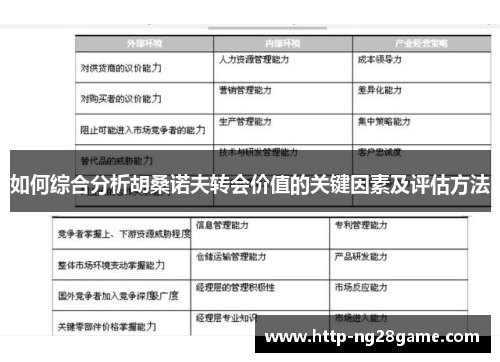 如何综合分析胡桑诺夫转会价值的关键因素及评估方法